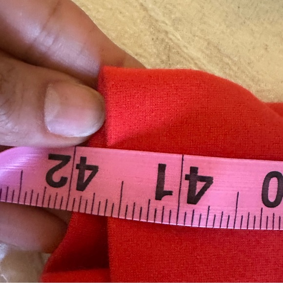 Babaton size 2 hot Orange pencil/midi dress - Picture 3 of 7